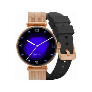 Smartwatch Gravity Różowe Złoto Czarny 2 Paski GT26-3