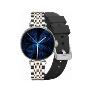 Smartwatch Gravity Srebrno Różowe Złoto Czarny 2 Paski GT26-5