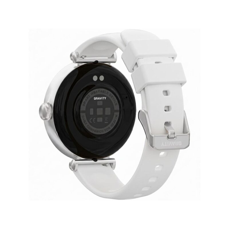 91_36_9_max Smartwatch Gravity Srebrno Biały 2 Paski GT26-8
