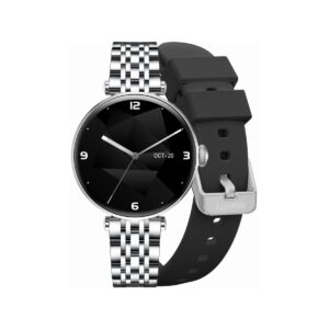 Smartwatch Gravity Srebrno Czarny 2 Paski GT26-9