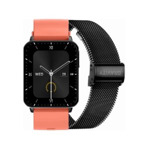 Smartwatch Gravity Czerwono Czarny 2 Paski GT17-10