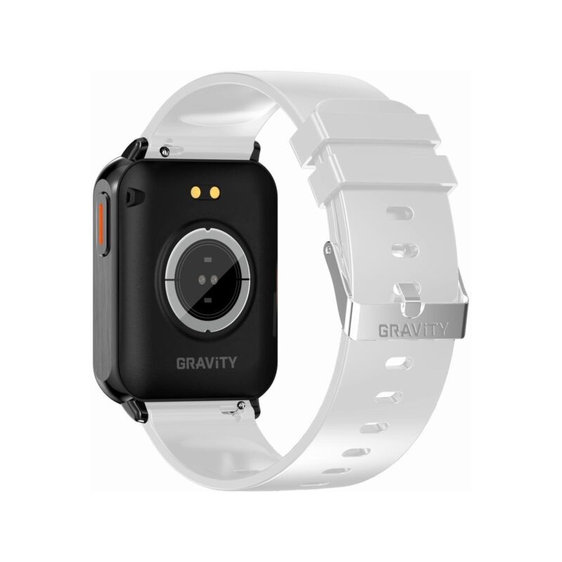 Smartwatch Gravity Biało Czarny 2 Paski GT17-8