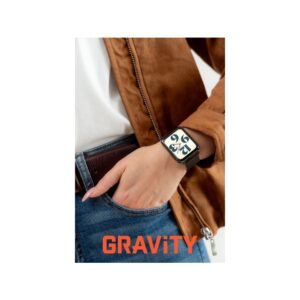 Smartwatch Gravity Biało Czarny 2 Paski GT17-8