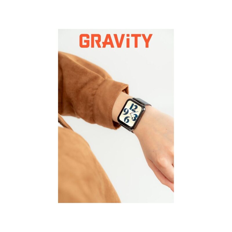 Smartwatch Gravity Biało Czarny 2 Paski GT17-8