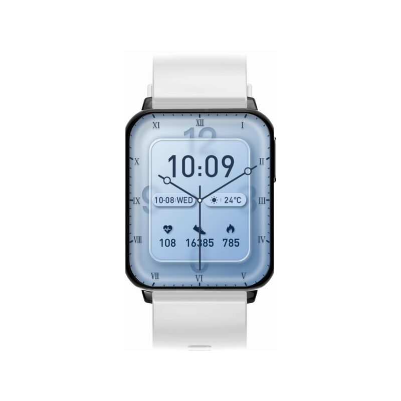 Smartwatch Gravity Biało Czarny 2 Paski GT17-8