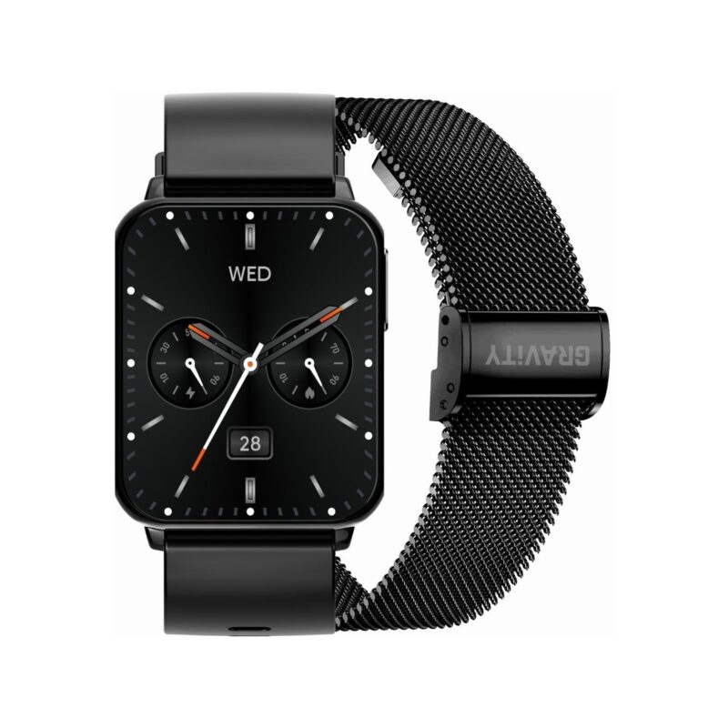 Smartwatch Gravity Czarny 2 Paski GT17-7