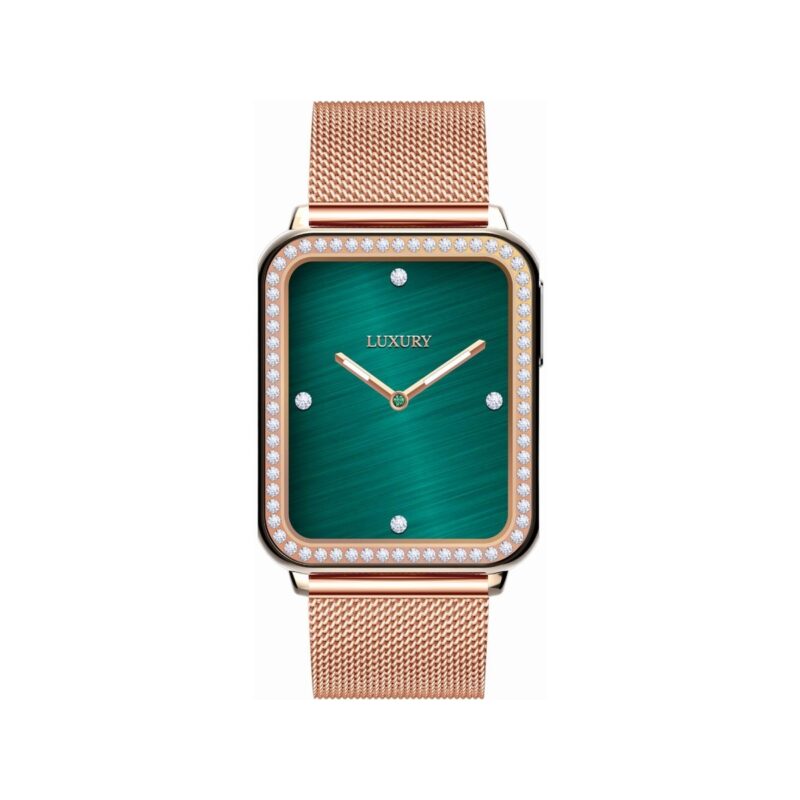 Smartwatch Gravity Różowe Złoto Bordowy 2 Paski GT17-6