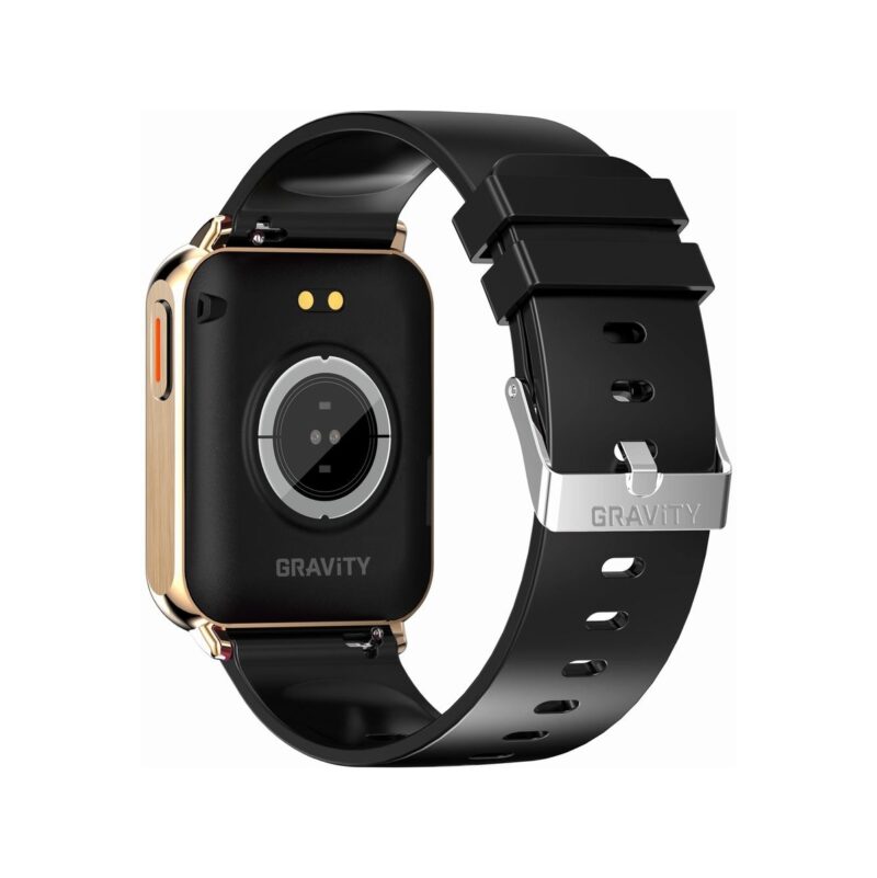 Smartwatch Gravity Różowe Złoto Czarny 2 Paski GT17-5
