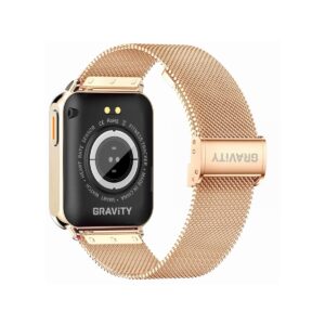 Smartwatch Gravity Różowe Złoto Szary 2 Paski GT17-4