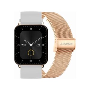 Smartwatch Gravity Różowe Złoto Szary 2 Paski GT17-4
