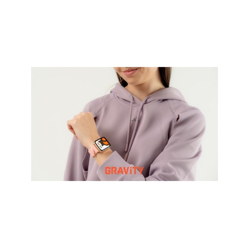 Smartwatch Gravity Różowe Złoto Różowy 2 Paski GT17-1