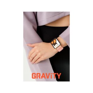 Smartwatch Gravity Różowe Złoto Różowy 2 Paski GT17-1