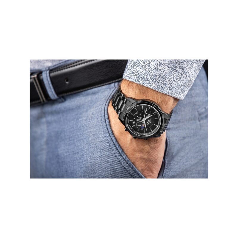 Zegarek Męski Giewont Chronograph Sapphire Czarny GW9460-B1