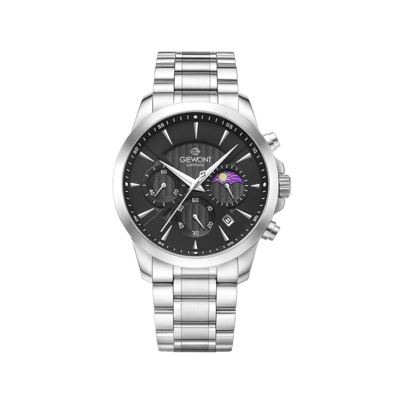 Zegarek Męski Giewont Chronograph Sapphire Srebrny GW9460-B2