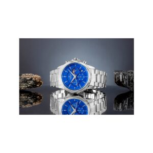 Zegarek Męski Giewont Chronograph Sapphire Srebrno Niebieski GW9460-B3