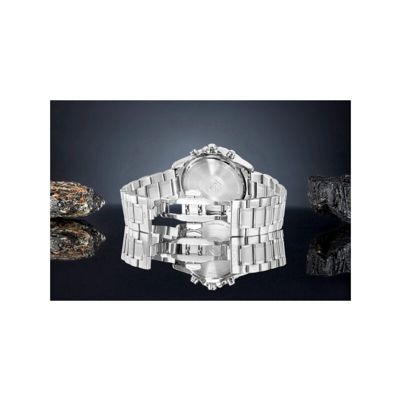 Zegarek Męski Giewont Chronograph Sapphire Srebrno Niebieski GW9460-B3