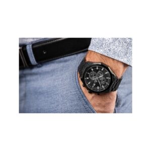Zegarek Męski Giewont Chronograph Sapphire Czarny GW7290-B1