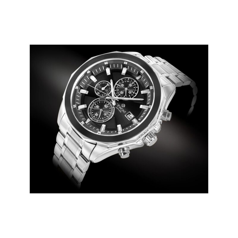 Zegarek Męski Giewont Chronograph Sapphire Srebrny GW7290-B2