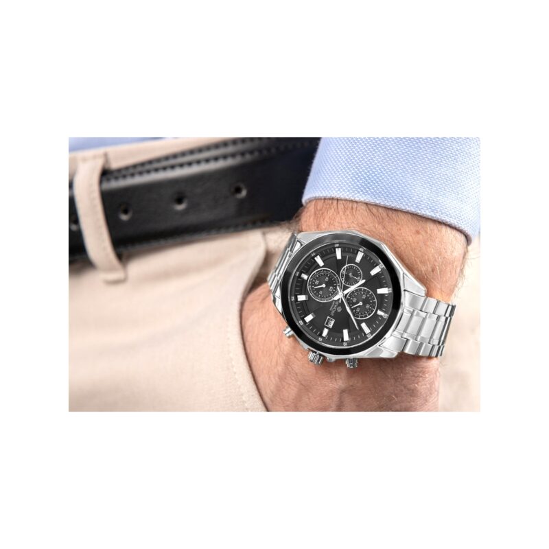 Zegarek Męski Giewont Chronograph Sapphire Srebrny GW7290-B2