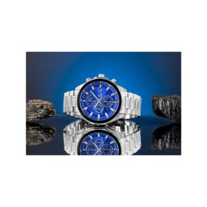 Zegarek Męski Giewont Chronograph Sapphire Srebrno Niebieski GW7290-B3