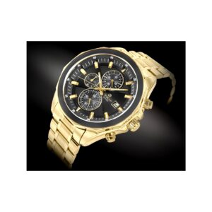 91_65_24_max Zegarek Męski Giewont Chronograph Sapphire Złoto Czarny GW7290-B4