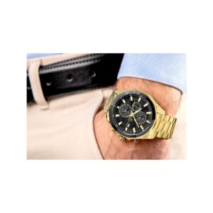 91_65_25_max Zegarek Męski Giewont Chronograph Sapphire Złoto Czarny GW7290-B4