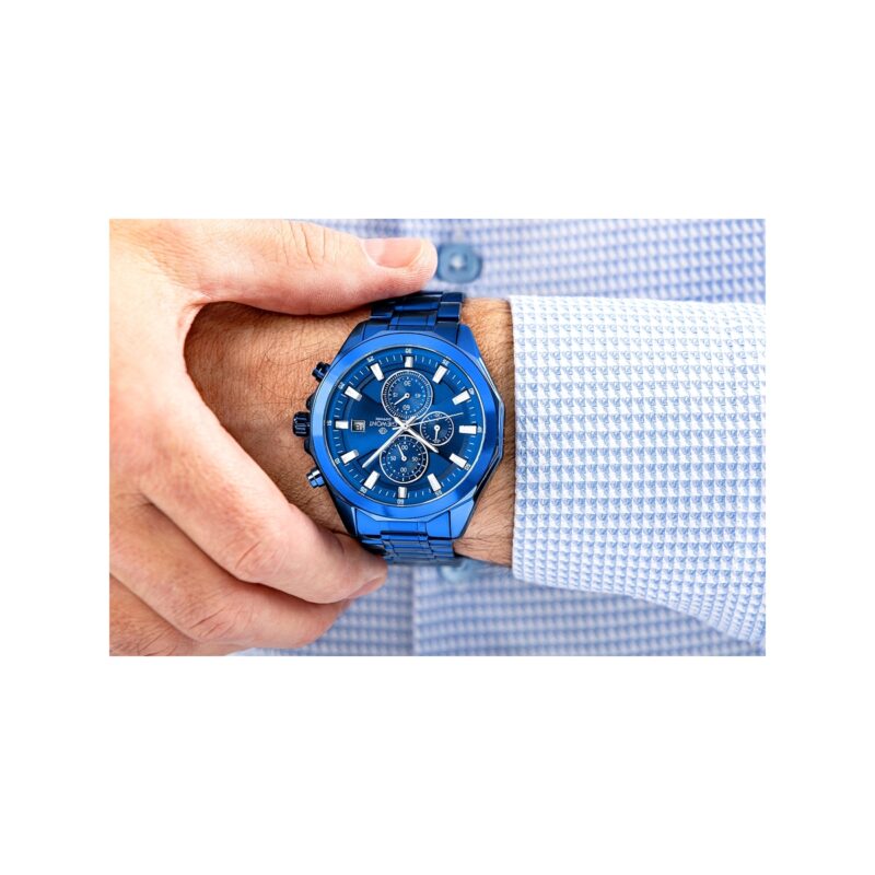 Zegarek Męski Giewont Chronograph Sapphire Niebieski GW7290-B5