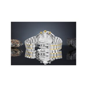 Zegarek Męski Giewont Chronograph Sapphire Srebrno Zielony GW7290-B7