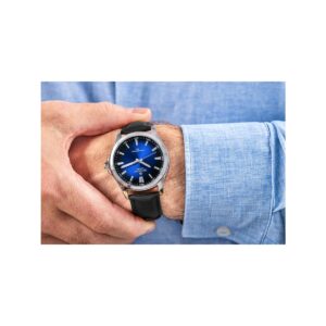 Zegarek Męski Giewont Elegance Sapphire Czarno Niebieski GW5160-A3