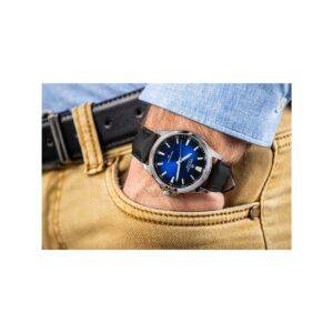 Zegarek Męski Giewont Elegance Sapphire Czarno Niebieski GW5160-A3