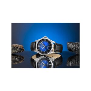 Zegarek Męski Giewont Elegance Sapphire Czarno Niebieski GW5160-A3