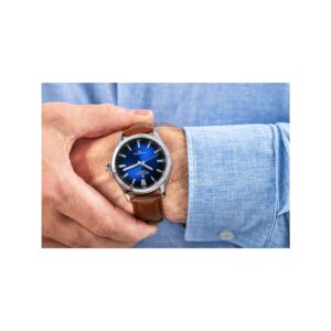 Zegarek Męski Giewont Elegance Sapphire Brązowo Niebieski GW5160-A4