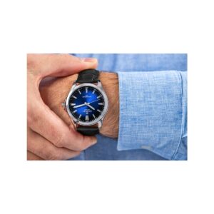 Zegarek Męski Giewont Elegance Sapphire Czarno Niebieski GW5160-A6