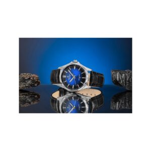 Zegarek Męski Giewont Elegance Sapphire Czarno Niebieski GW5160-A6