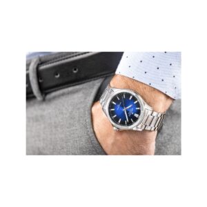 Zegarek Męski Giewont Elegance Sapphire Srebrno Niebieski GW5160-B3