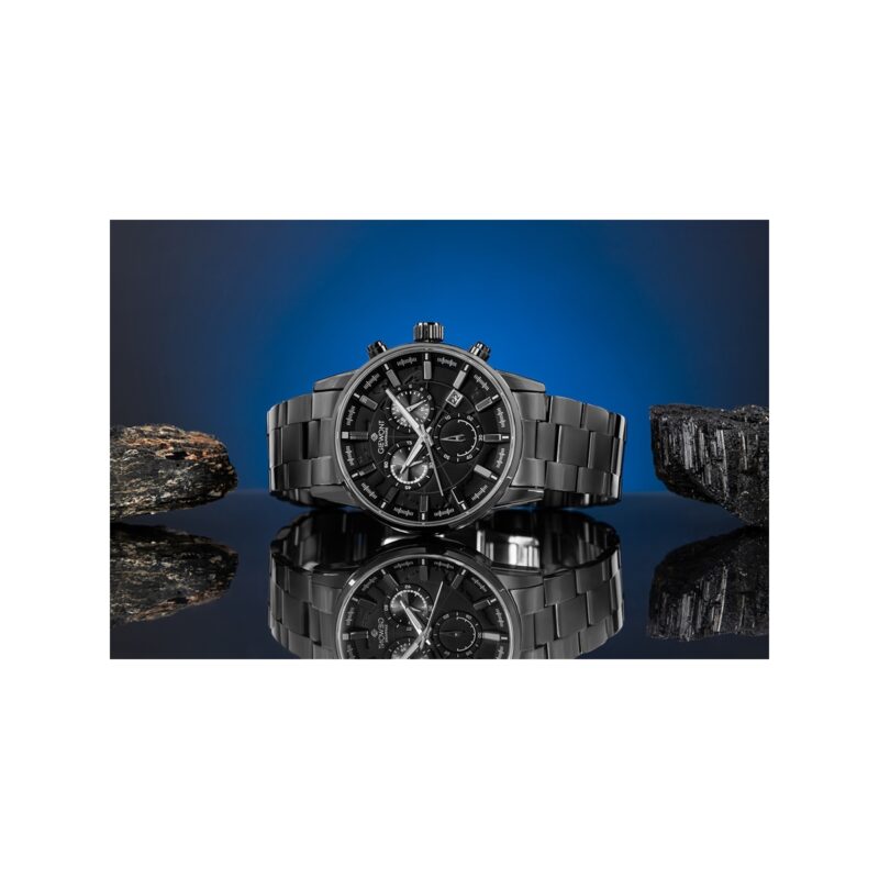91_74_24_max Zegarek Męski Giewont Chronograph Sapphire Czarny GW4580-B1