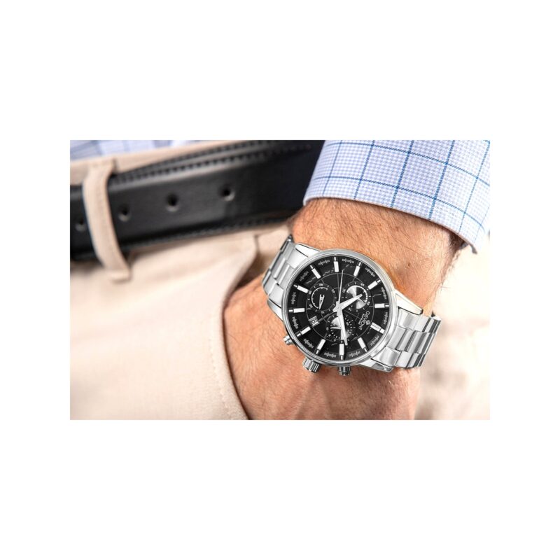 Zegarek Męski Giewont Chronograph Sapphire Srebrny GW4580-B2