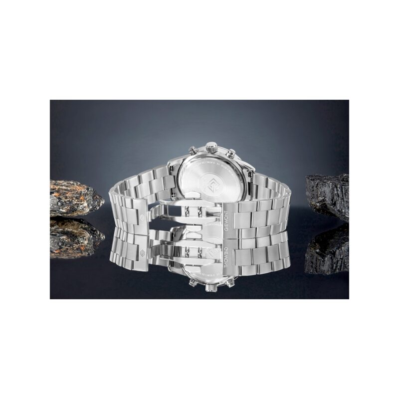 Zegarek Męski Giewont Chronograph Sapphire Srebrny GW4580-B2