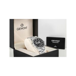 Zegarek Męski Giewont Chronograph Sapphire Srebrny GW4580-B2