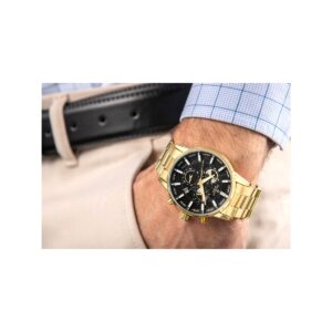 91_77_25_max Zegarek Męski Giewont Chronograph Sapphire Złoto Czarny GW4580-B4