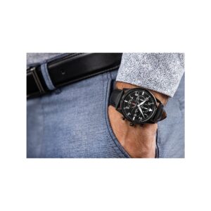 Zegarek Męski Giewont Chronograph Sapphire Czarny GW5630-A1