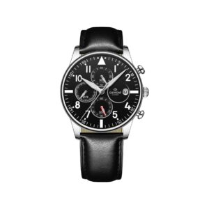 Zegarek Męski Giewont Chronograph Sapphire Czarno Srebrny GW5630-A2