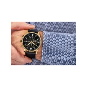 Zegarek Męski Giewont Chronograph Sapphire Czarno Złoty GW5630-A4