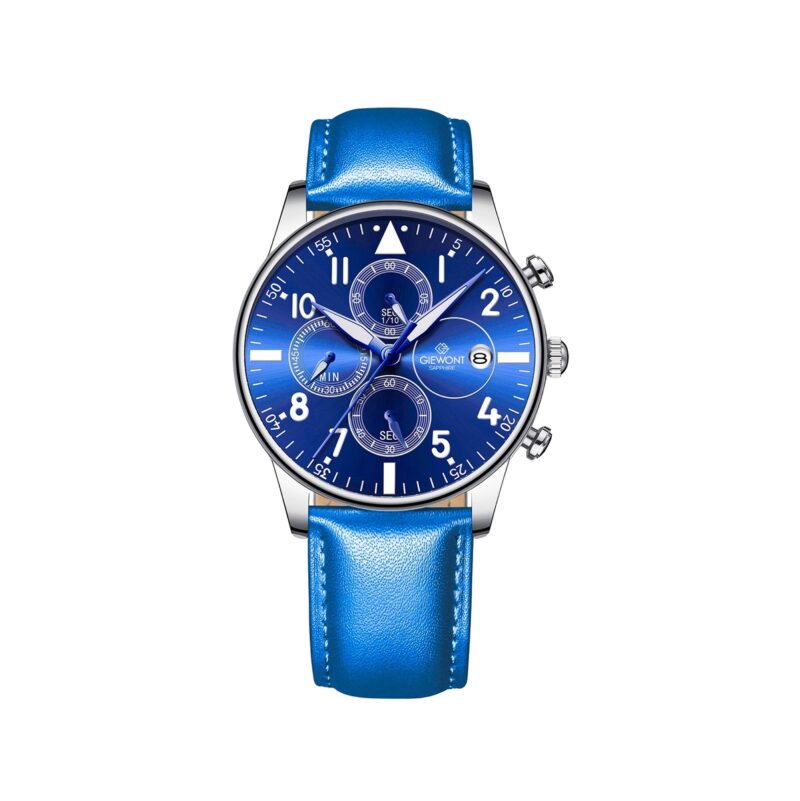Zegarek Męski Giewont Chronograph Sapphire Niebieski GW5630-A5