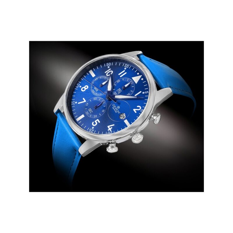 Zegarek Męski Giewont Chronograph Sapphire Niebieski GW5630-A5