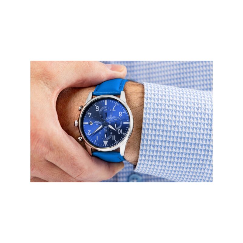 Zegarek Męski Giewont Chronograph Sapphire Niebieski GW5630-A5