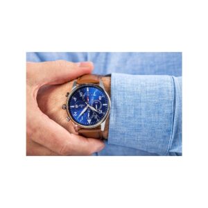 Zegarek Męski Giewont Chronograph Sapphire Brązowo Niebieski GW5630-A6