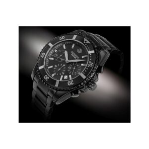 Zegarek Męski Giewont Chronograph Sapphire Czarno Tytanowy GW3970-B1