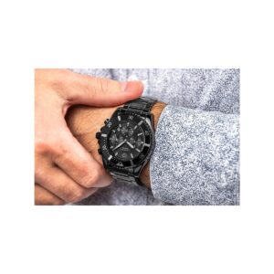 Zegarek Męski Giewont Chronograph Sapphire Czarny GW3970-B4