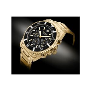 Zegarek Męski Giewont Chronograph Sapphire Złoto Czarny GW3970-B7